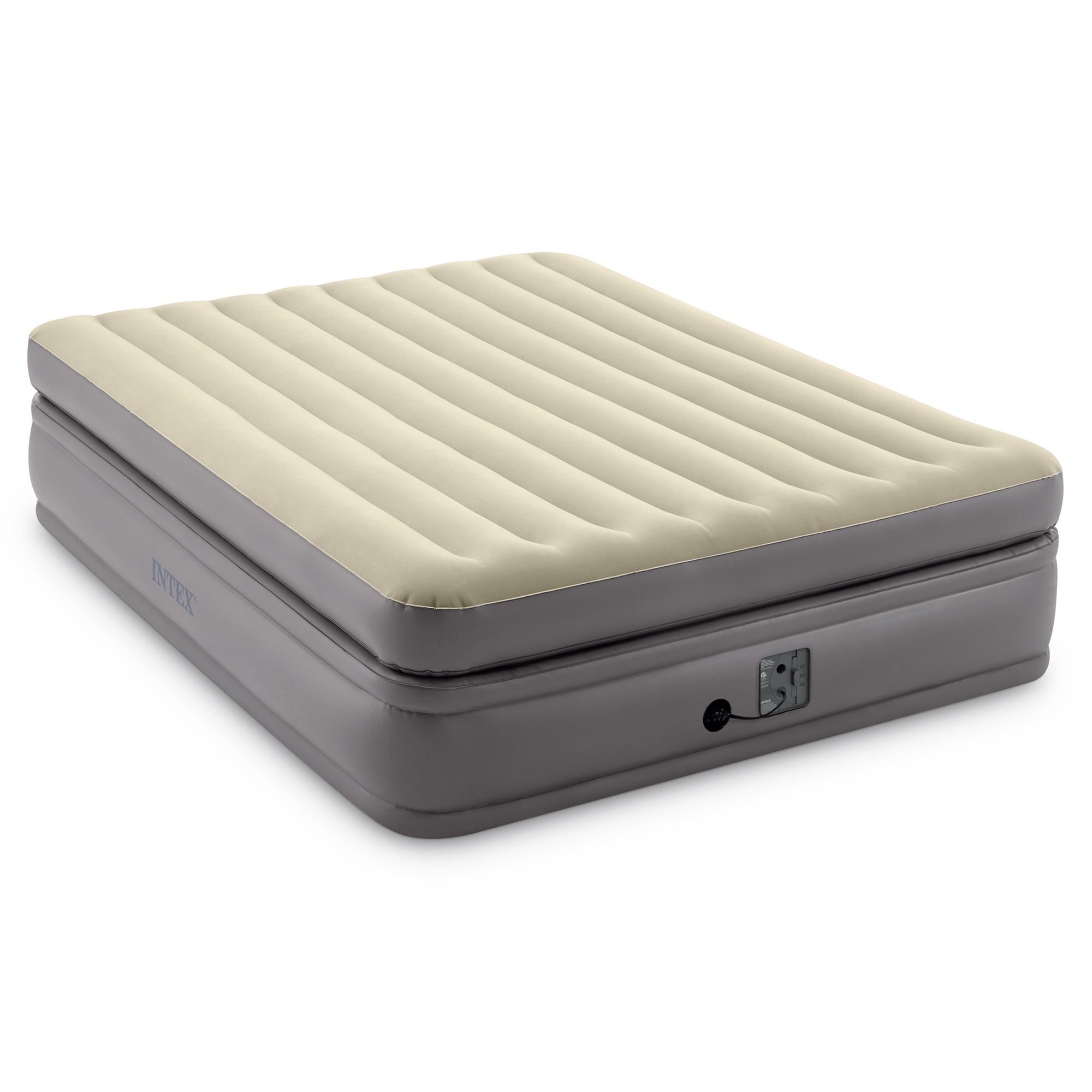 Intex 64163EP Comfort Elevated Portable Airbed with Fiber-Tech Technology, Queen