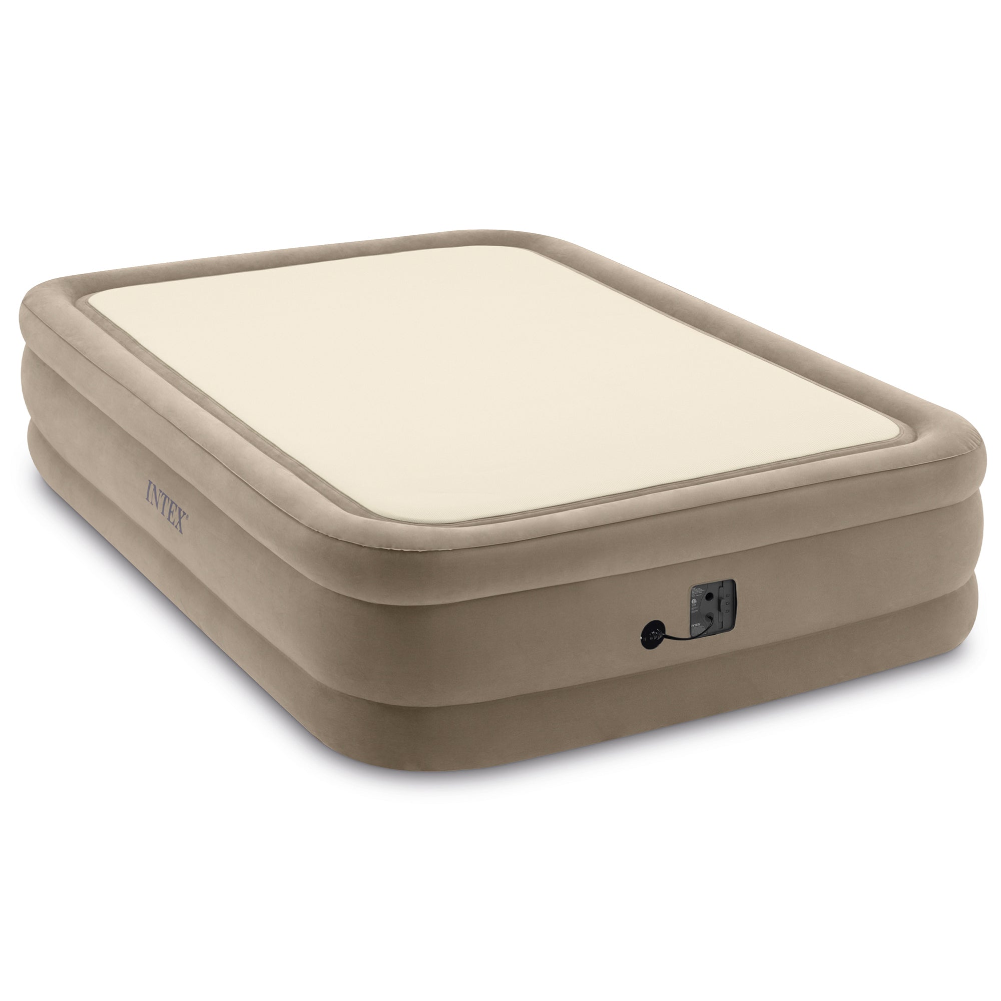 Intex 64477ED Queen Size Thermalux Airbed with Fiber-Tech Technology, Gold(Used) - VMInnovations