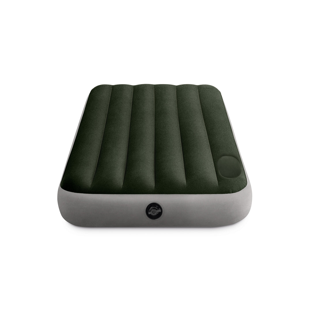 Intex Dura-Beam Standard Series Downy Airbed with Built-In Foot Pump, Twin Size