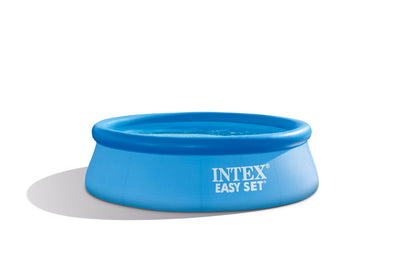 Intex 8ft Above Ground Swimming Pool Cover(2) & 8ft Inflatable Top Round Pool