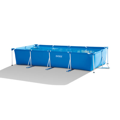 Intex 14.75ft x 33In Frame Outdoor Above Ground Swimming Pool & Chlorine Tabs