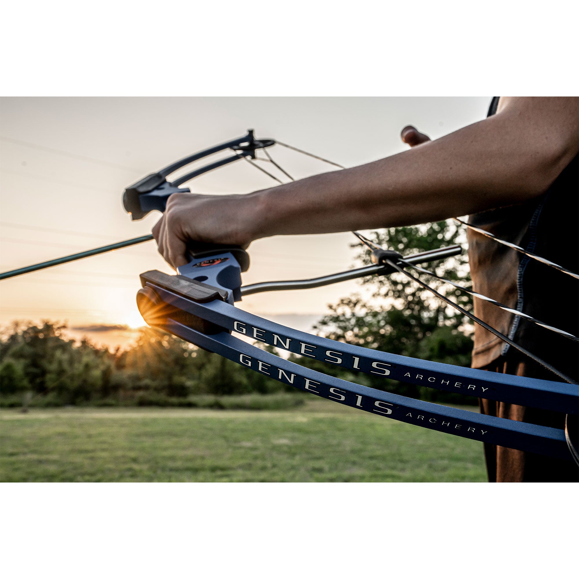 Genesis Original Archery Compound Bow and Arrow Set, Draw Hand-Left, Green