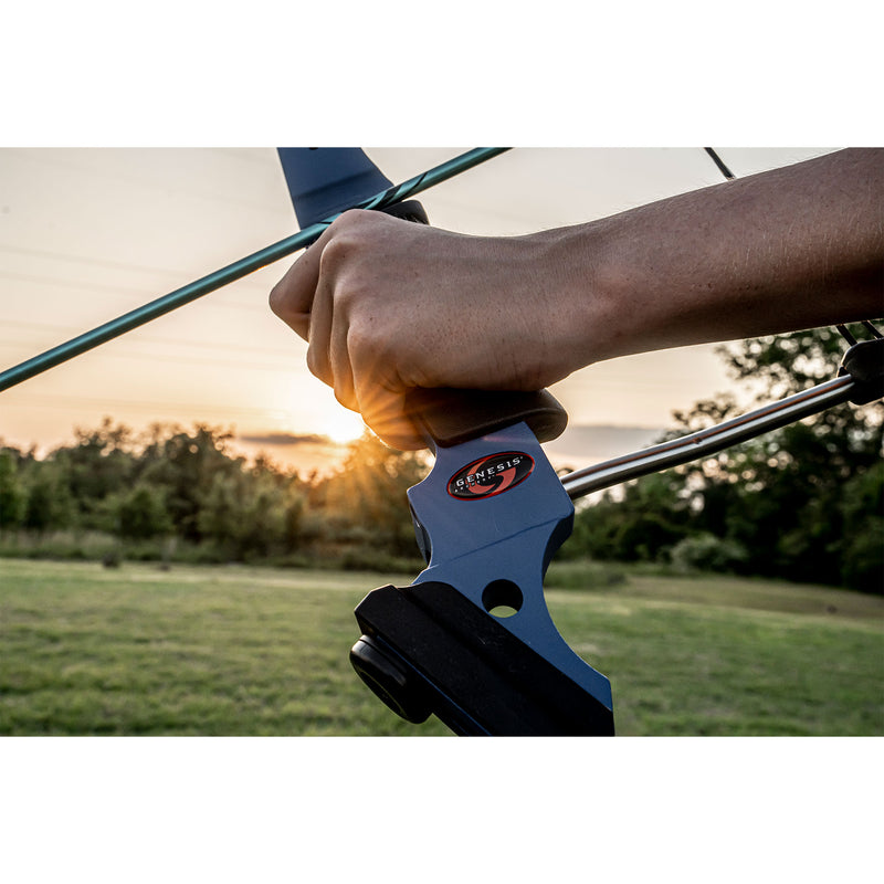Genesis Original Lightweight Archery Compound Bow/Arrow Set, Left Handed, Purple