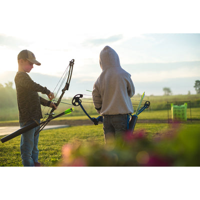 Genesis Archery Original Left Handed Compound Bow Archery Kit, Yellow (2 Pack)