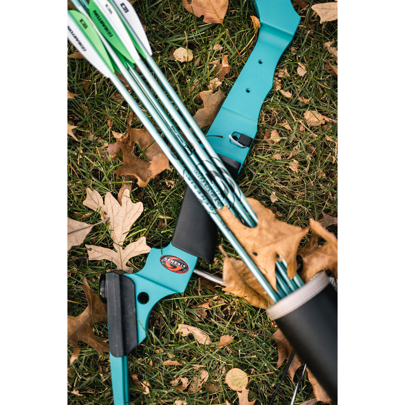 Genesis Original Lightweight Archery Compound Bow/Arrow Set, Right Handed, Green