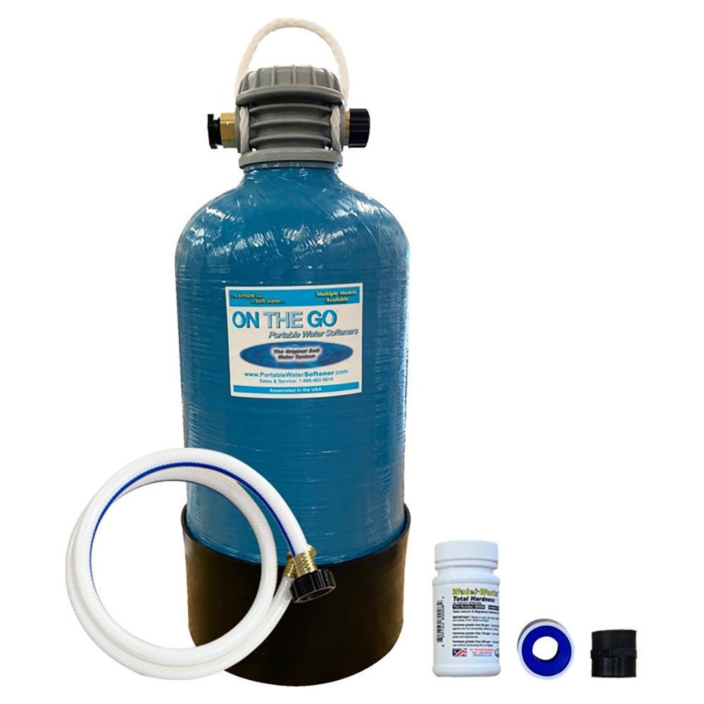 On The Go Large Portable Double Standard Water Softener, Blue (Open Box)