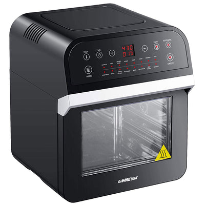 GoWISE 12.7-Quart Electric 15-in-1 Programmable Air Fryer and Oven Combo, Black (Refurbished)
