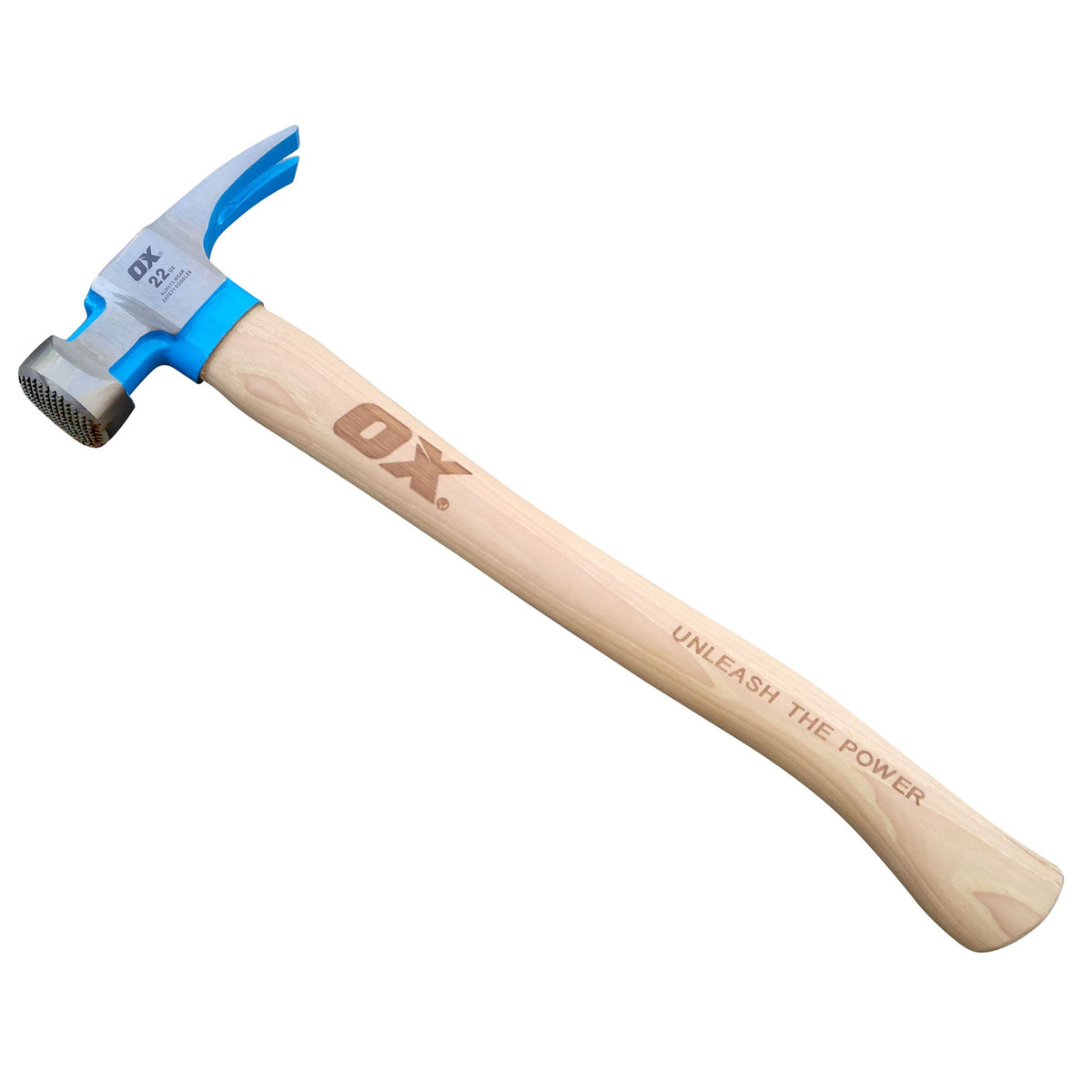 OX Tools 22 Ounce Pro California Milled Face Framing Hammer with Hickory Handle