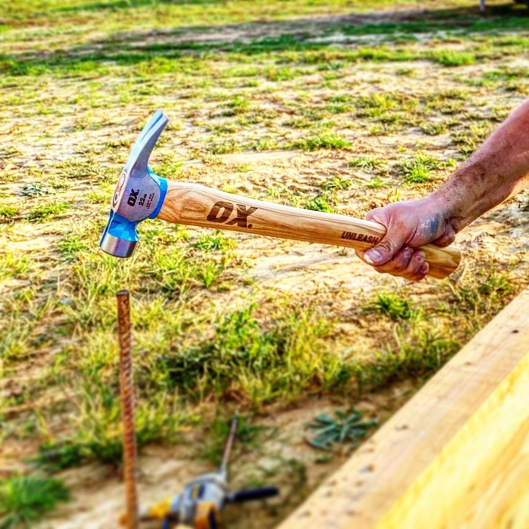 OX Tools 22 Ounce Pro California Milled Face Framing Hammer with Hickory Handle