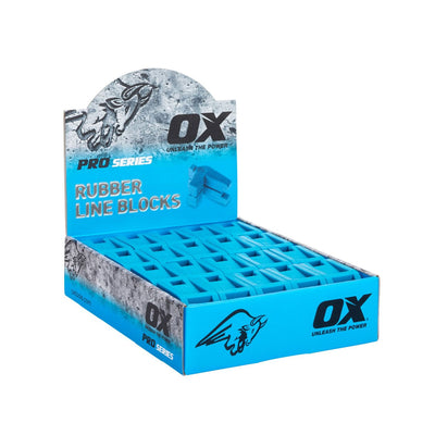 OX Tools Rubber Corner Line Block Box Concrete Bricklaying Masonry Tool, 40 Pack