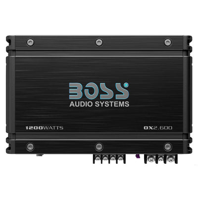BOSS Audio OX2.600 1200W High Output 2 Channel Full Range Class A/B Amplifier
