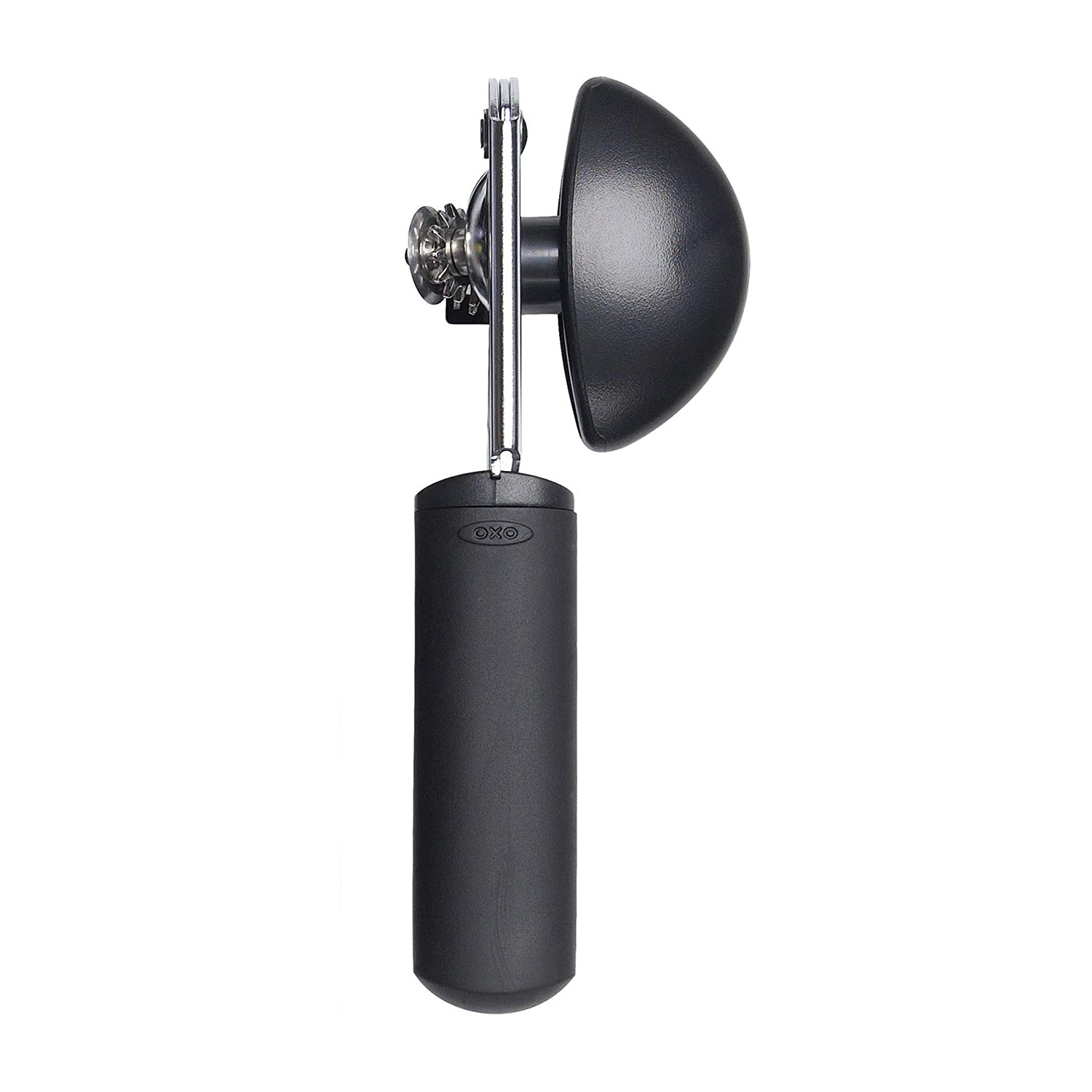 OXO Good Grips Soft Handled Stainless Steel Can Opener with Bottle Opener, Black