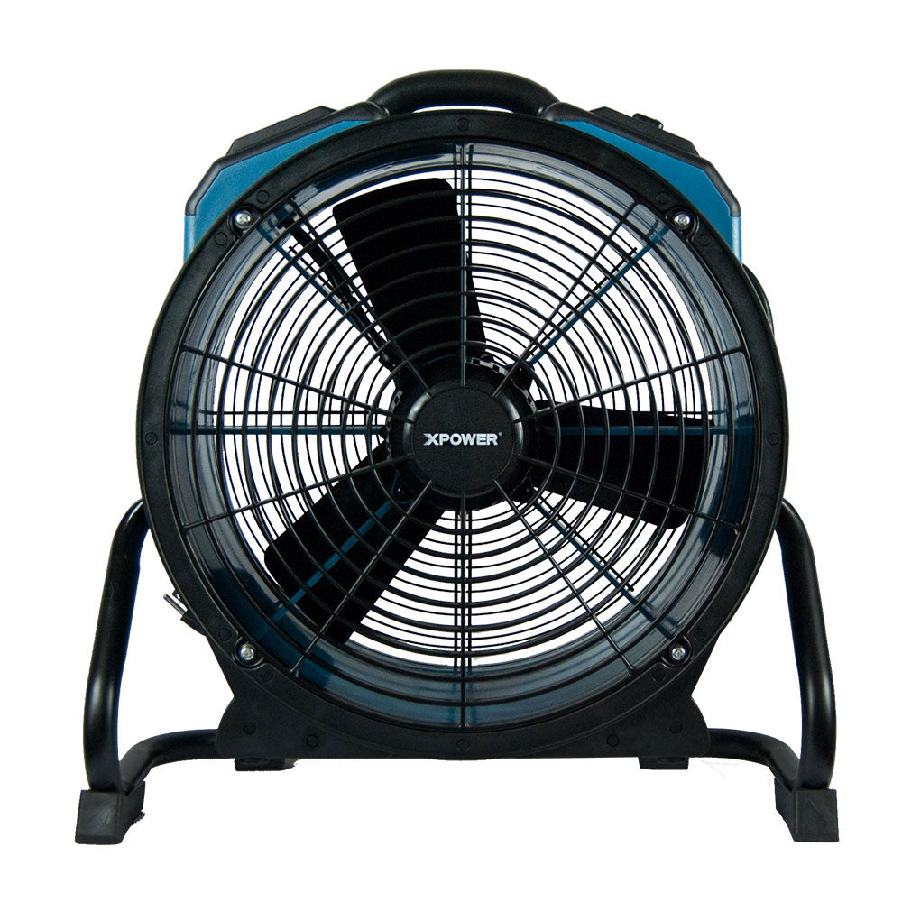 XPOWER X-47ATR 1/3 HP 3600 CFM 360 Degree Rotation Axial Fan, Blue (Open Box)