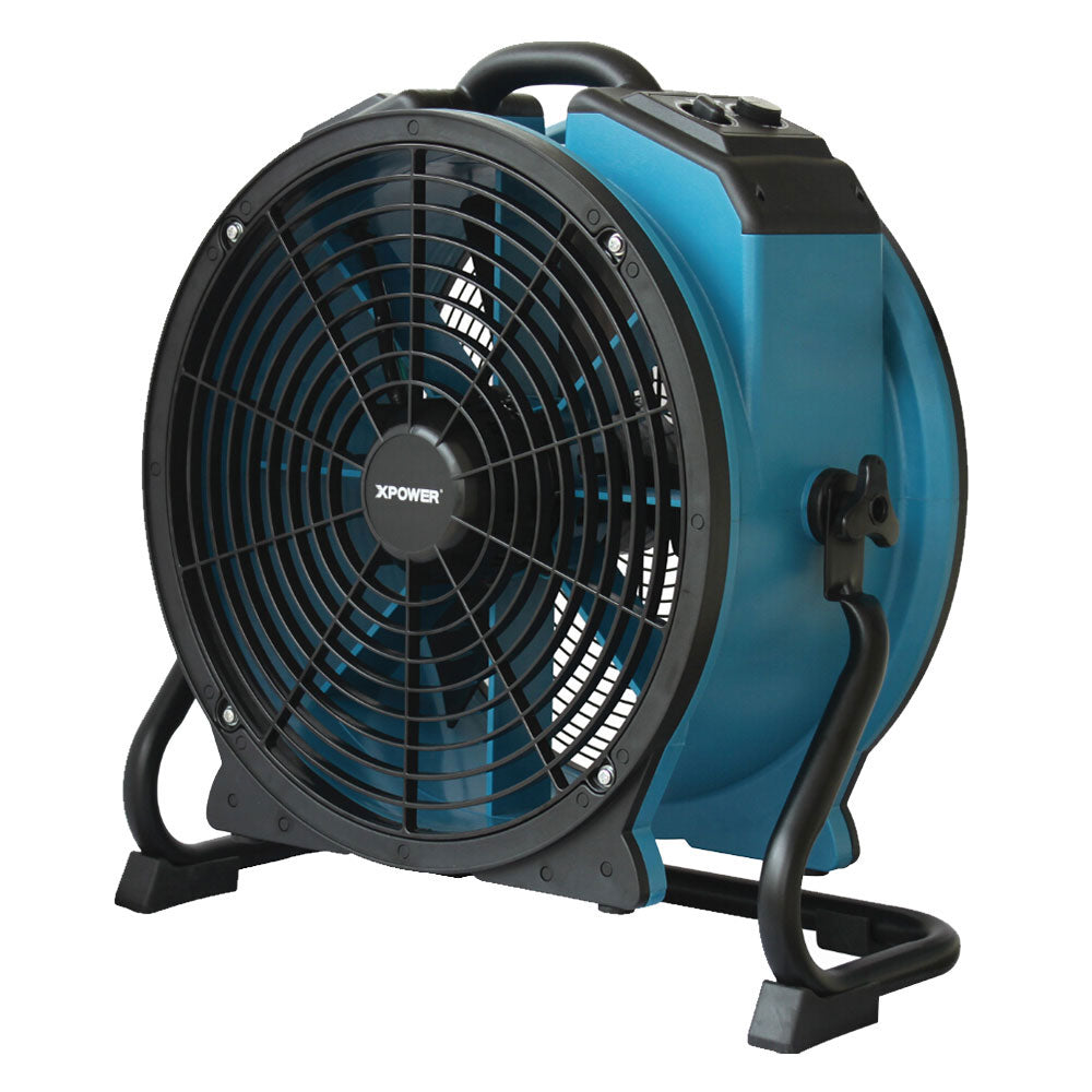 XPOWER X-47ATR 1/3 HP 3600 CFM 360 Degree Rotation Axial Fan, Blue (Open Box)