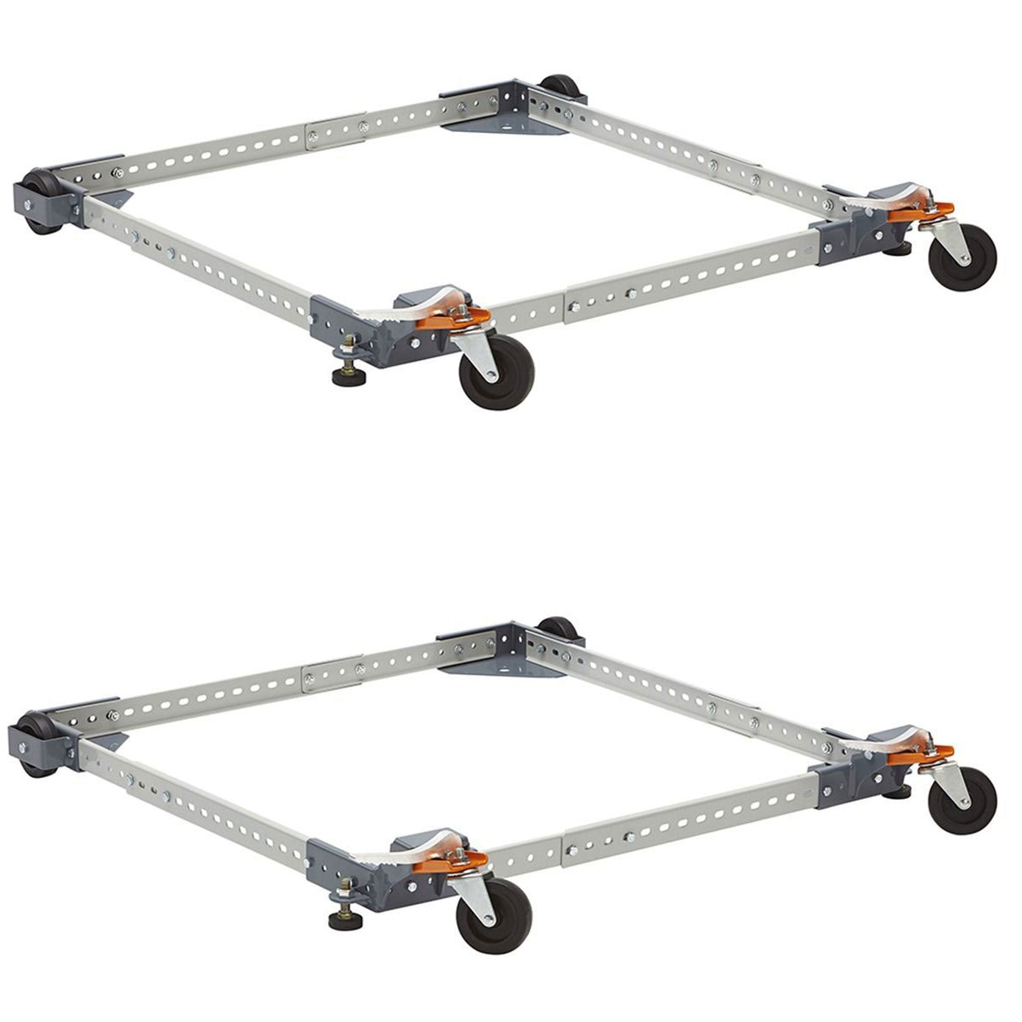 Bora Portamate Power Tool Adjustable Mobile Base with 400 lb Capacity (2 Pack)