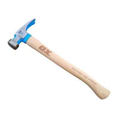 OX Tools 22 Ounce California Framing Hammer with Genuine Hickory Wooden Handle