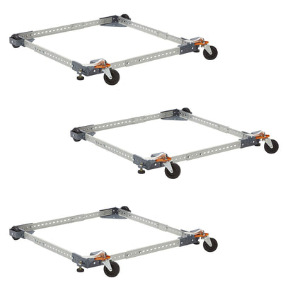Bora Portamate Power Tool Universal Mobile Base with 400 lb Capacity (3 Pack) - VMInnovations