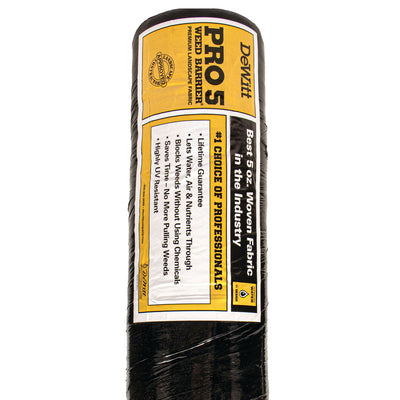 DeWitt Weed Barrier Pro 5 Ounce Landscape Ground Cover Fabric Roll, 12 x 250 Ft - VMInnovations