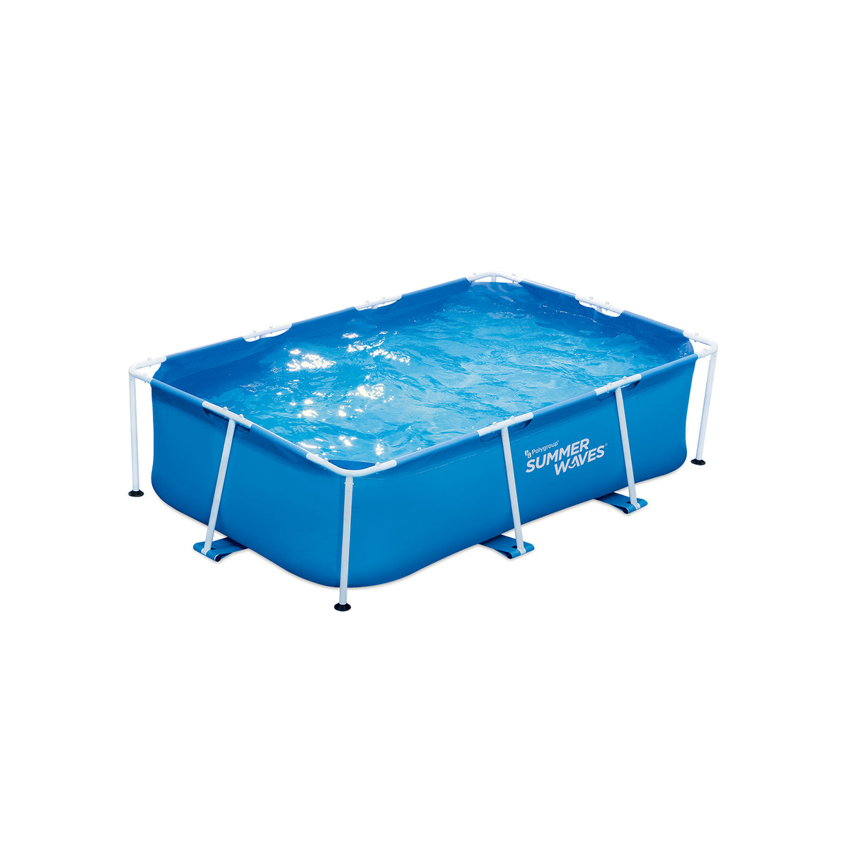 Summer Waves 8.5 x 5.25 Ft 26 In Deep Rectangular Metal Frame Pool (Open Box)