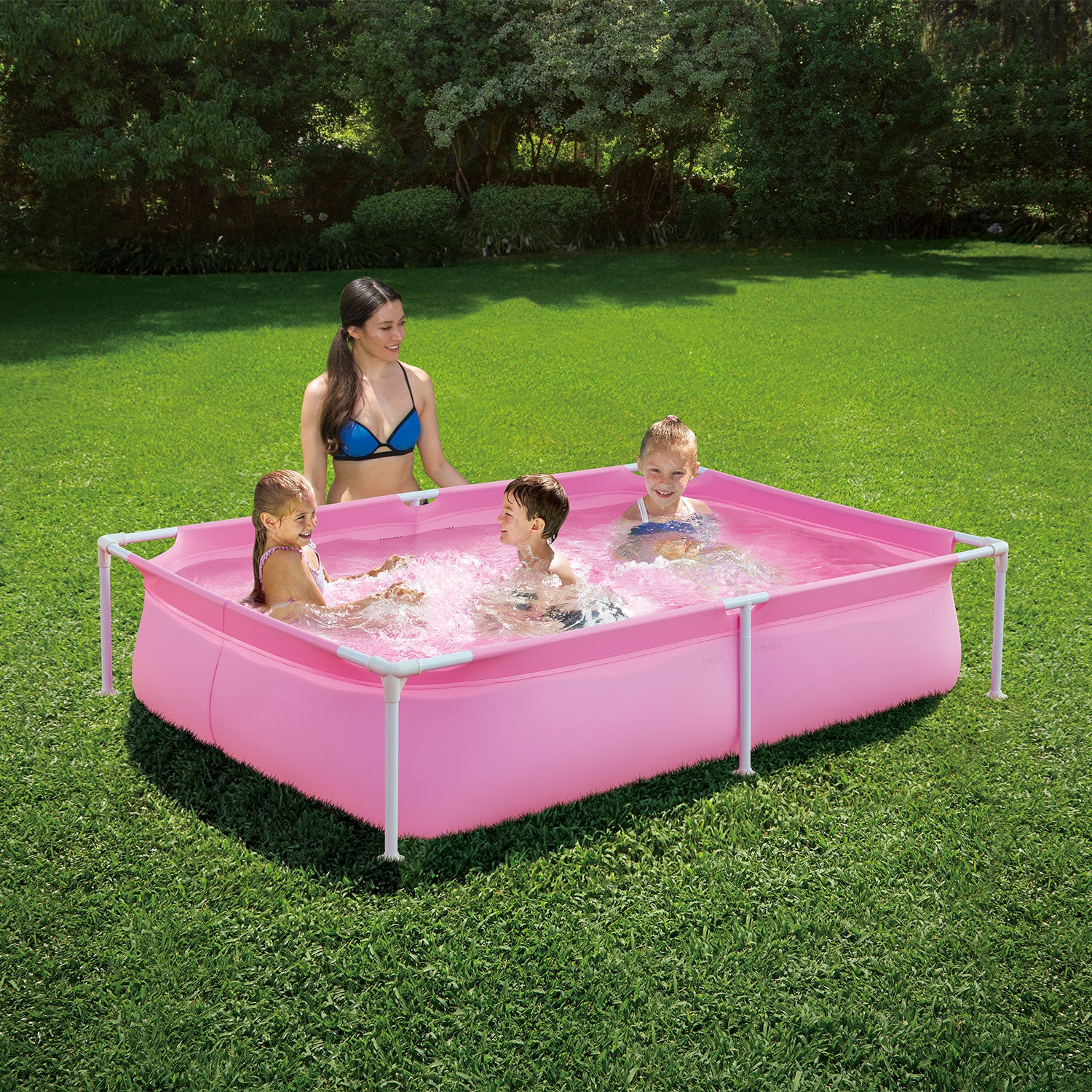 Summer Waves 6 Foot x 4.25 Foot x 17 In Deep Small Metal Frame Pool (For Parts)