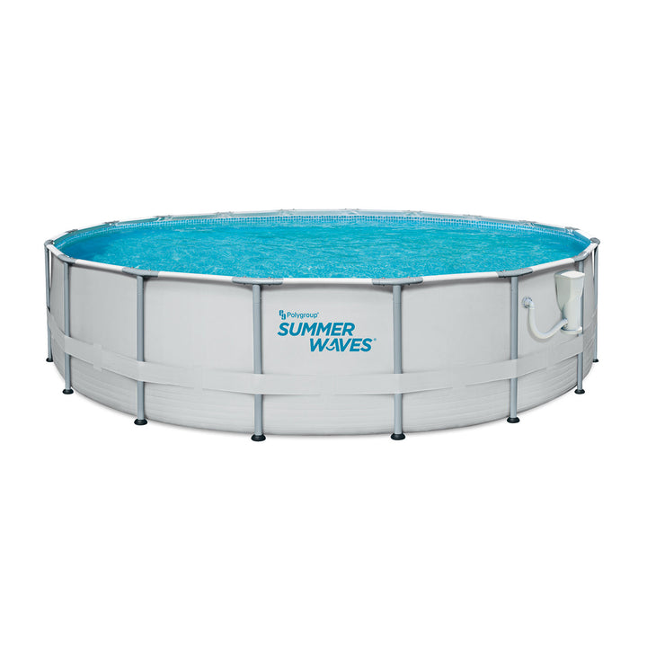 Summer Waves Elite 18ft x 48in Metal Frame Pool Set w/ Filter Pump (Open Box)