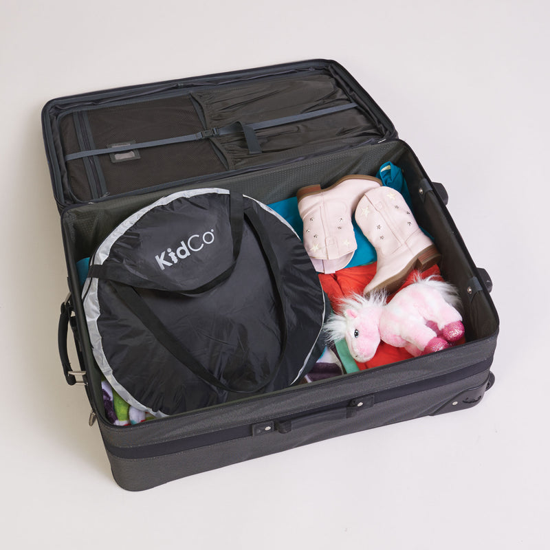 KidCo PeaPod Plus Portable Mesh Baby Toddler Travel Bed & Storage Bag, Midnight