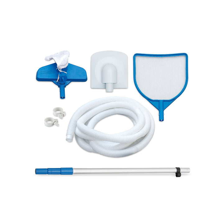 Summer Waves 16ft Long Dark Herringbone Elite Frame Outdoor Pool (Damaged)