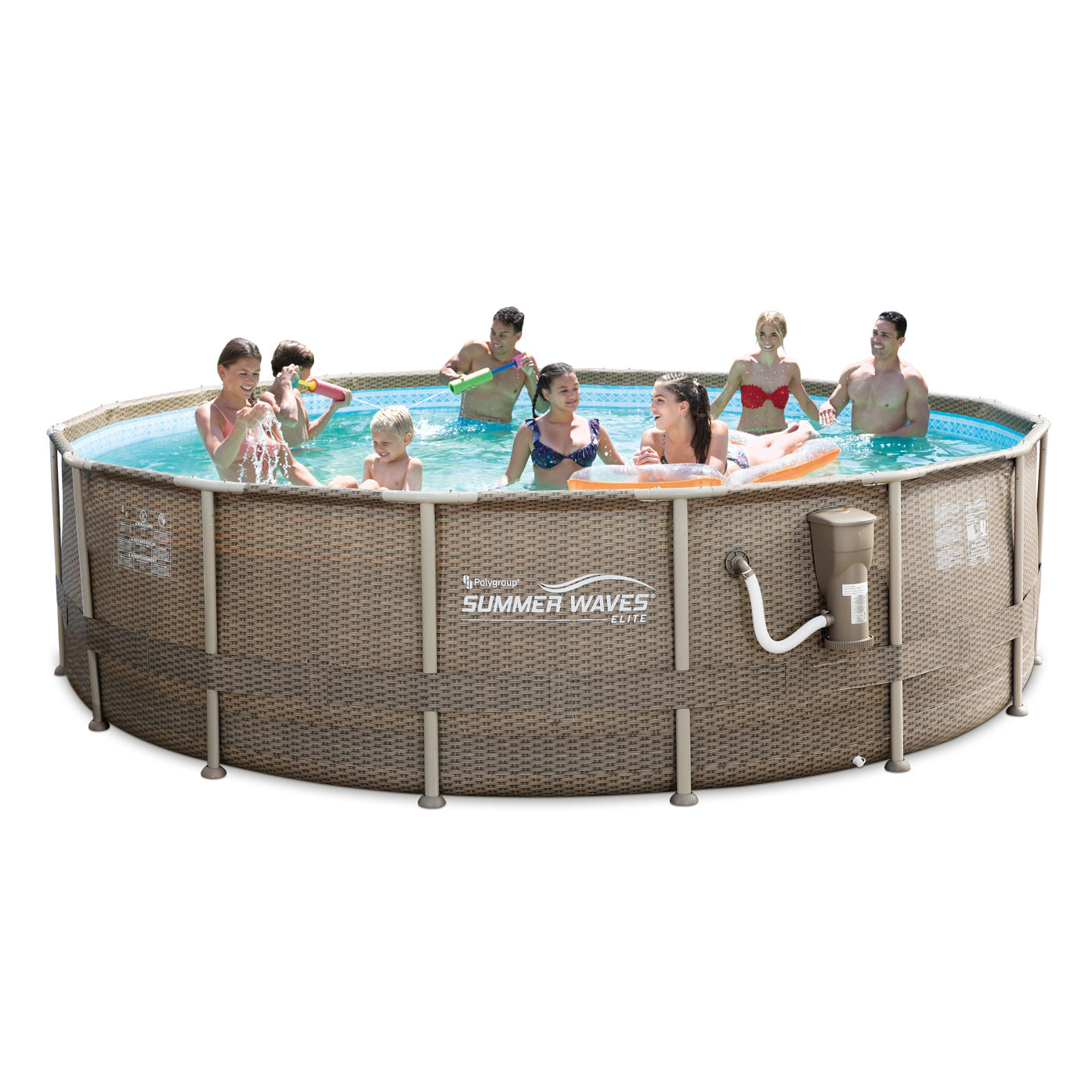 Summer Waves 16ft x 48in Swimming Pool with Kokido Pool and Spa Vacuum Cleaner - VMInnovations