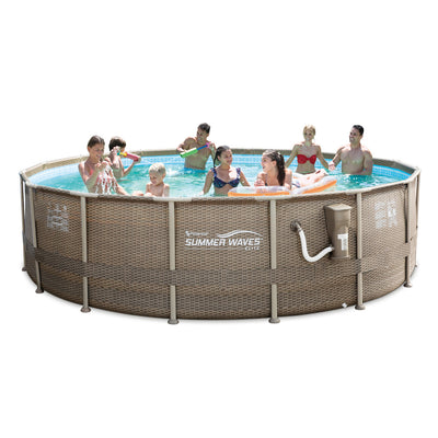 Summer Waves 16ft x 48in Swimming Pool with Kokido Pool and Spa Vacuum Cleaner - VMInnovations