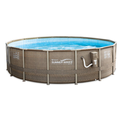 Summer Waves 16ft x 48in Swimming Pool with Kokido Pool and Spa Vacuum Cleaner - VMInnovations