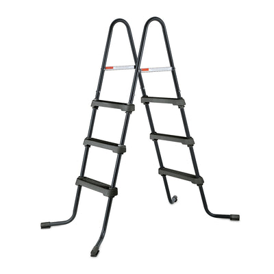 Summer Waves 36 Inch SureStep Above Ground Pool Ladder, Black (For Parts) - VMInnovations