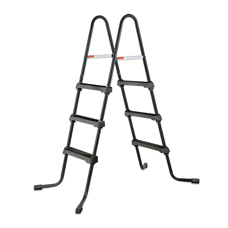 Summer Waves 36 Inch SureStep Above Ground Pool Ladder, Black (For Parts)