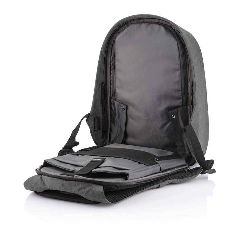 XD Design Bobby Hero XL Anti Theft Travel Laptop Backpack with USB Port, Grey
