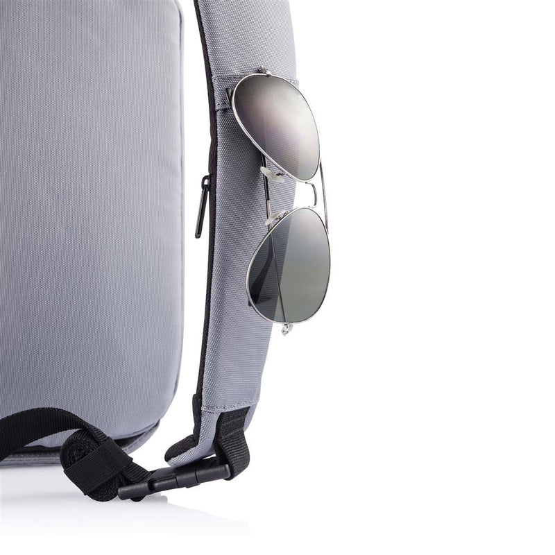 XD Design Bobby Anti Theft Crossbody Sling Bag with USB Charging Port, Grey