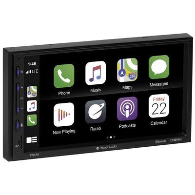 Planet Audio Double DIN Bluetooth Touchscreen Multimedia Player w/ Backup Camera