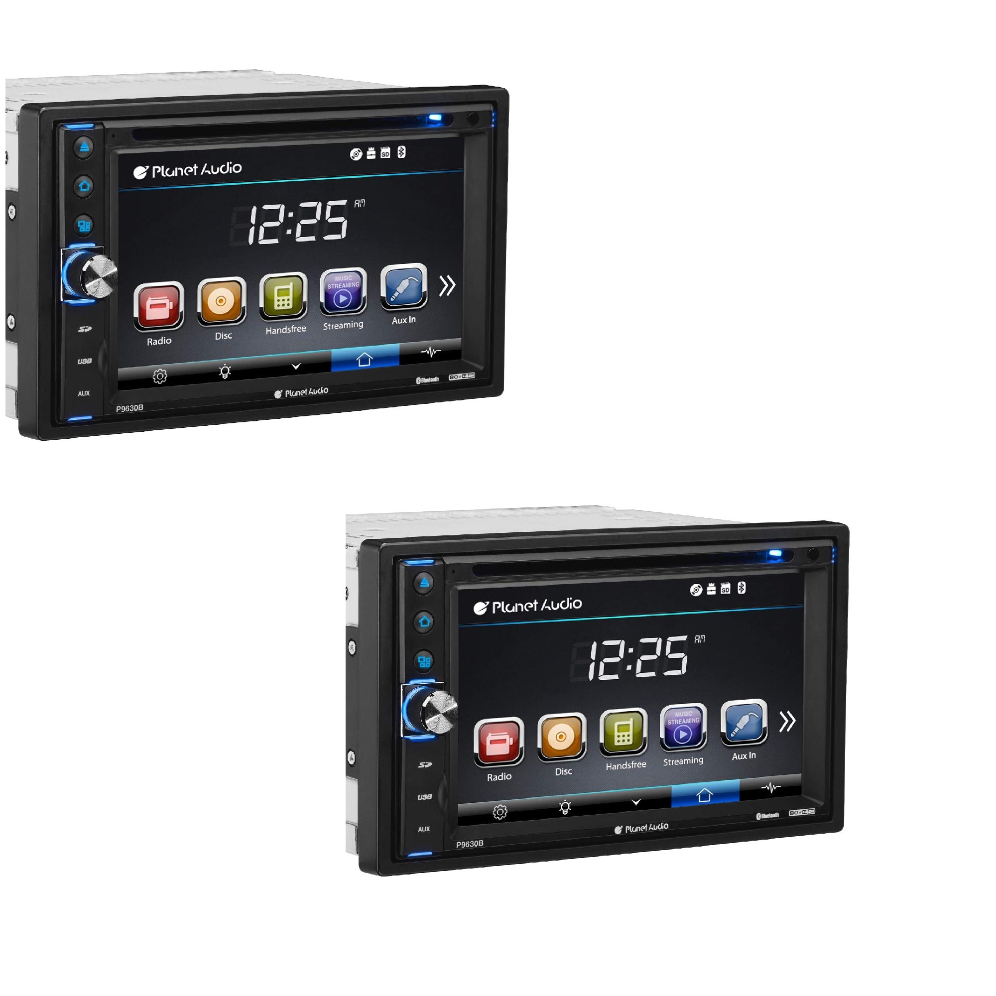 Planet Audio Double DIN 6.2" Touchscreen Bluetooth In Dash DVD Player (2 Pack)