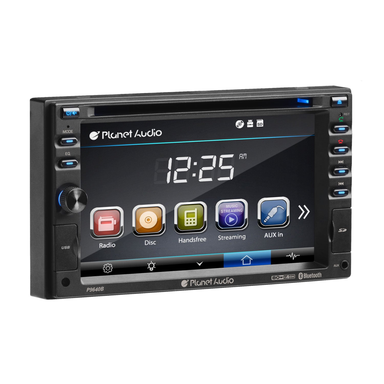 Planet Audio P9640B Double DIN Bluetooth DVD 6.2 Inch Touchscreen Car Stereo - VMInnovations