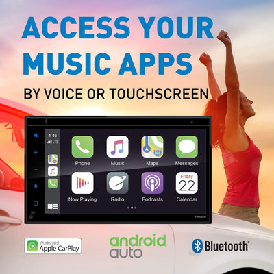 Planet Audio Bluetooth 6.75 Inch Touchscreen Car Multimedia Player (Open Box)