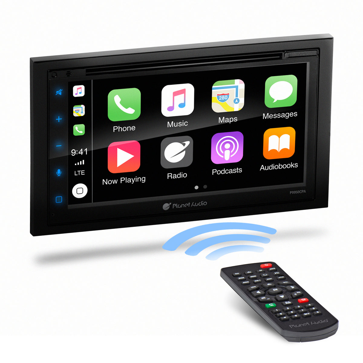 Planet Audio P9950CPA 2 DIN 6.75" Screen Bluetooth USB Car Receiver (4 Pack)