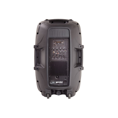 Gemini PA SYS15 Dual 15 Inch Speaker Package with Stainless Steel Stands & Mic