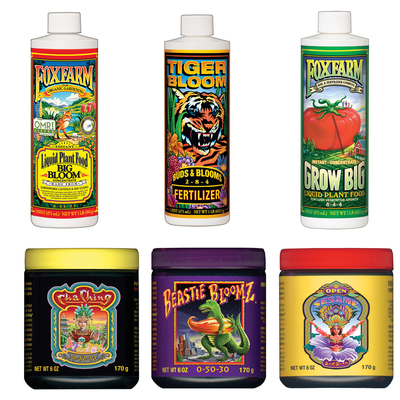 FoxFarm Big Bloom, Grow Big, Tiger Bloom, Cha Ching, Beastie Bloomz, Open Sesame - VMInnovations