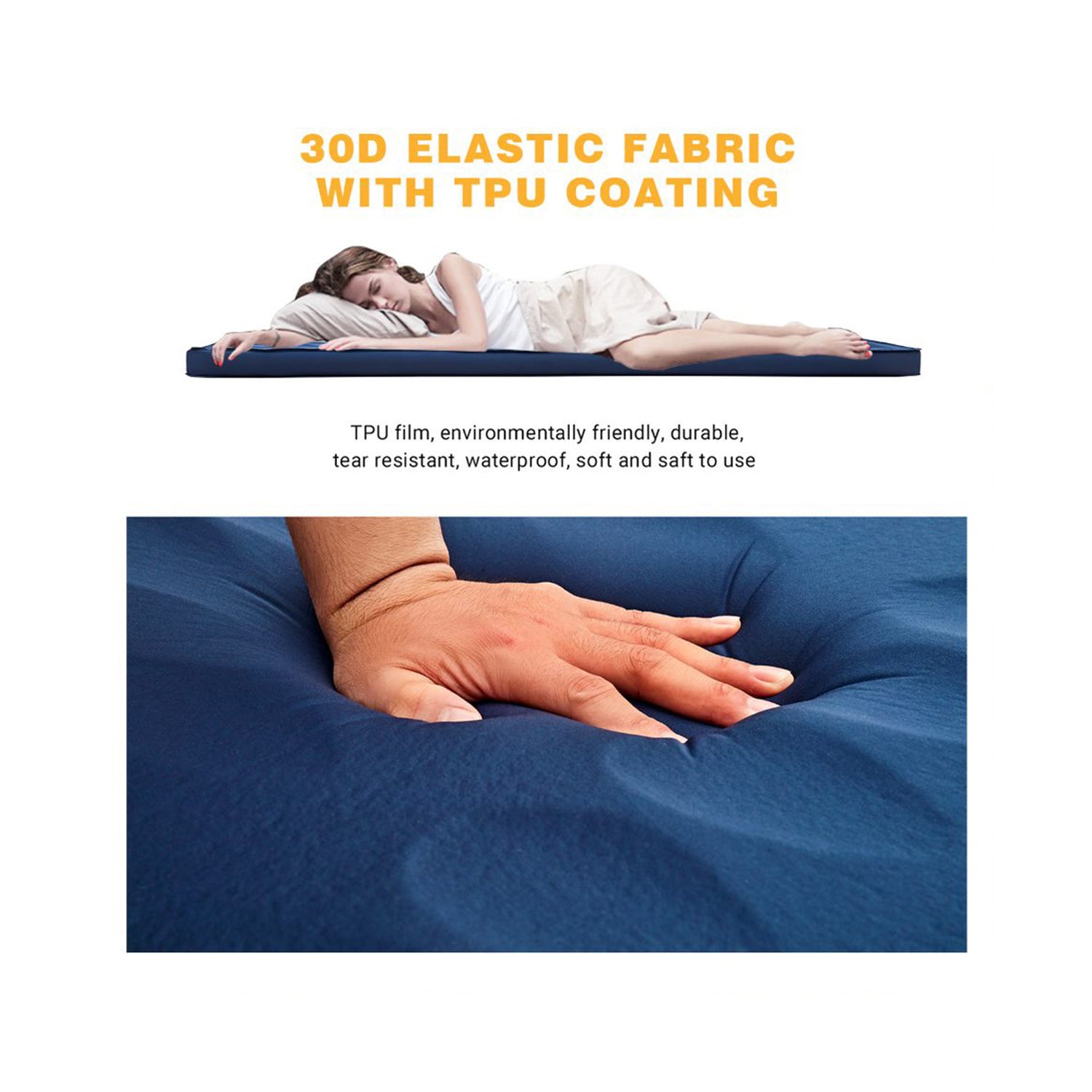 Single Self Inflating Camping Sleeping Mat with Carrying Bag (Open Box) - VMInnovations