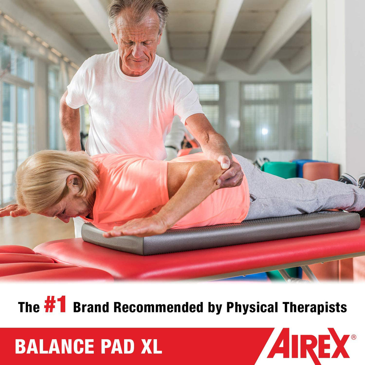 Airex Gym Exercise XL Foam Balance Pad for Gym or Home Yoga, Gray (Open Box)
