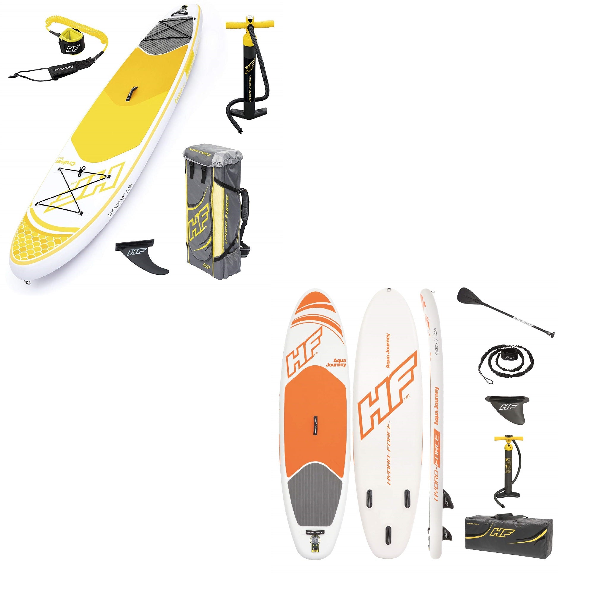 Bestway 10 Ft Paddle Board & Bestway 9 Ft Hydro Force Inflatable Paddle Boards - VMInnovations