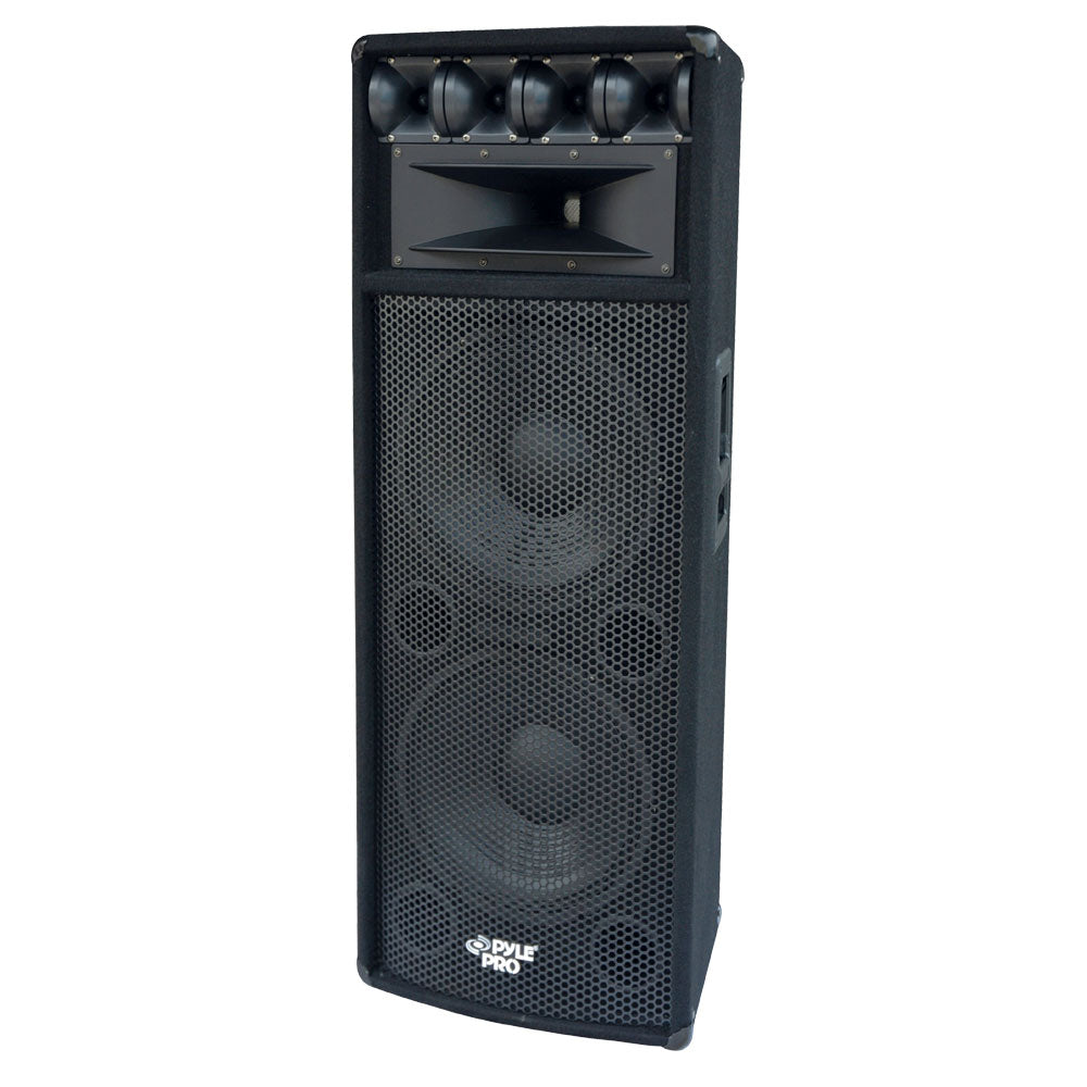 Pyle 1600W Outdoor 7 Way PA Loud-Speaker Cabinet with Dual 12" Woofers (2 Pack) - VMInnovations