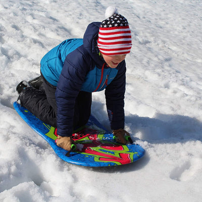 Flexible Flyer 36 Inch Aurora Kids 1 Person Foam Snow Sled w/ Handles (Used)