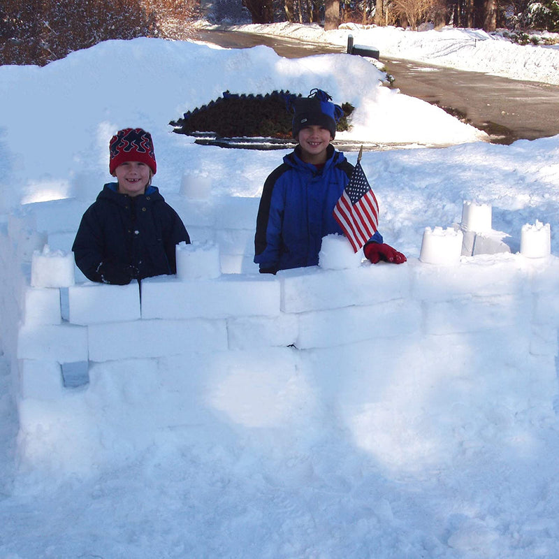 Flexible Flyer Snow Castle Kit 3 Pc Winter Snow and Beach Sand Fort Building Set