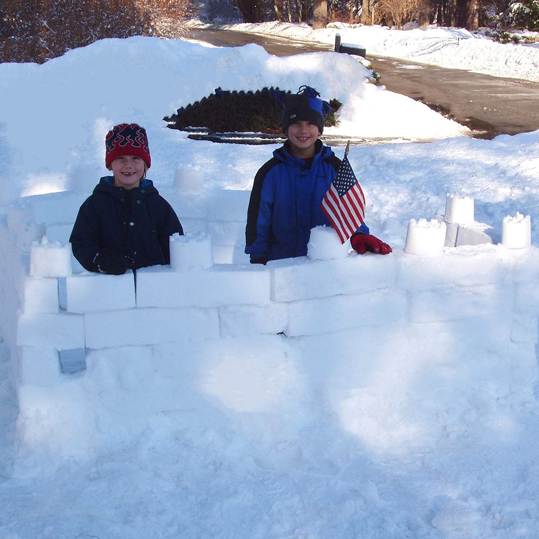 Flexible Flyer Snow Castle Kit 3 Pc Winter Snow and Beach Sand Fort Building Set