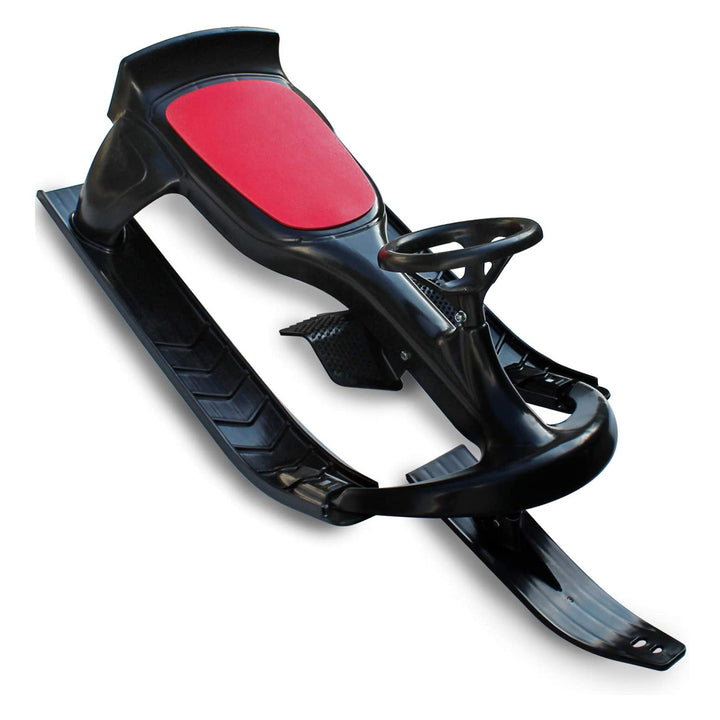 Flexible Flyer Blaster Plastic Steering Snow Ski Sled w/ Brakes and Seat (Used)