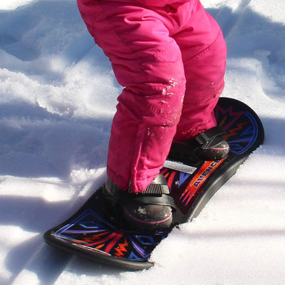 Flexible Flyer Avenger Kids & Teens Plastic Snowboard with Foot Straps(Open Box)